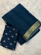 Load image into Gallery viewer, Admirable Party Wear Viscose Georgette Jacquard Zari Weaving Work Fancy Designer Saree For Women