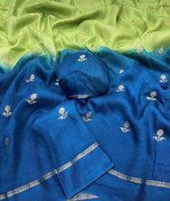 Load image into Gallery viewer, Charming Festive Wear Pure Soft Viscose Silk Jacquard n Satin Border Fancy Designer Saree With Blouse Piece