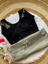 Load image into Gallery viewer, Glamorous Function Wear Rangoli Silk Flower Handwork Butta Thread Design Fancy Designer Saree With Unstitched Blouse Piece