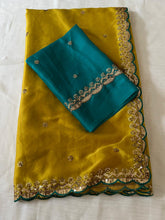 Load image into Gallery viewer, Blissful Function Wear Rangoli Silk Embroidery Butti Work Fancy Designer Saree For Occasion