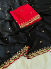 Load image into Gallery viewer, Blissful Function Wear Rangoli Silk Embroidery Butti Work Fancy Designer Saree For Occasion