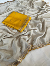 Load image into Gallery viewer, Blissful Function Wear Rangoli Silk Embroidery Butti Work Fancy Designer Saree For Occasion
