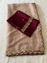Load image into Gallery viewer, Blissful Function Wear Rangoli Silk Embroidery Butti Work Fancy Designer Saree For Occasion