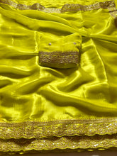 Load image into Gallery viewer, Adorning Function Wear Soft Silk Sequence Embroidery Work Border Fancy Designer Saree