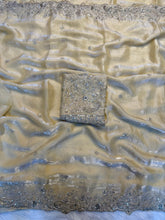 Load image into Gallery viewer, Admirable Wedding Wear Silk Heavy Embroidery n Aarco Work Fancy Designer Saree With Elegant Blouse Piece