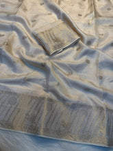 Load image into Gallery viewer, Adorning Festive Wear Pure Viscose Soft Silk Jacquard Work Border Designer Saree With Blouse Piece