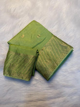 Load image into Gallery viewer, Adorning Festive Wear Pure Viscose Soft Silk Jacquard Work Border Designer Saree With Blouse Piece