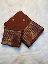 Load image into Gallery viewer, Adorning Festive Wear Pure Viscose Soft Silk Jacquard Work Border Designer Saree With Blouse Piece