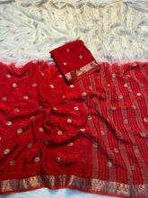 Load image into Gallery viewer, Mellifluous Function Wear Pure Viscose Silk Jacquard Weaving Work Rich Pallu Fancy Designer Saree With Blouse Piece