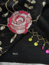 Load image into Gallery viewer, Charming Function Wear Chiffon Beads Embroidered Work Fancy Designer Saree With Elegant Blouse Piece