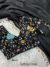 Load image into Gallery viewer, Charming Function Wear Chiffon Beads Embroidered Work Fancy Designer Saree With Elegant Blouse Piece