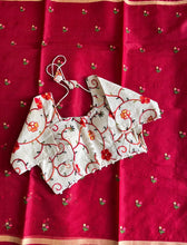 Load image into Gallery viewer, Heritage Festive Wear Kota Doriya Embroidery Work Fancy Designer Saree with Stitched Blouse Piece