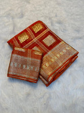 Load image into Gallery viewer, New Partywear Pure Viscose Georgette Jacquard Weaving Work Fancy Designer Saree With Blouse