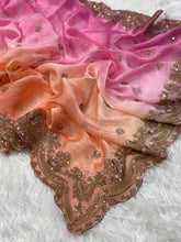 Load image into Gallery viewer, Charismatic Wedding Wear Silk Embroidery n Sequence Work Fancy Saree For Occasion