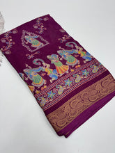 Load image into Gallery viewer, Graceful Party Wear Pure Soft Silk Jacquard Border Fancy Designer Saree With Blouse