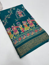 Load image into Gallery viewer, Graceful Party Wear Pure Soft Silk Jacquard Border Fancy Designer Saree With Blouse