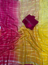 Load image into Gallery viewer, Charming Festive Wear Soft Viscose Satin Border Zari Work Fancy Designer Saree With Unstitched Blouse