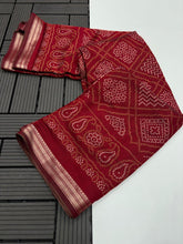 Load image into Gallery viewer, Desirable Festive Wear Pure Soft Viscose Dola Silk Zari Weaving Border Fancy Designer Saree With Blouse Piece