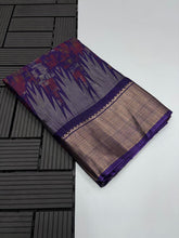 Load image into Gallery viewer, Stylish Festive Wear Pure Soft Dola Silk Print With Jari Border Fancy Designer Saree For Women