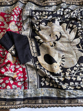 Load image into Gallery viewer, New Wedding Wear Red Color Pure Mangalkari Viscouse Silk Print Weaving n Sequence Lace Work Fancy Designer Saree