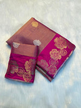 Load image into Gallery viewer, Marvellous Wedding Wear Soft Tissue Silk Jacquard Weaving Rich Pallu Saree With Blouse Peice