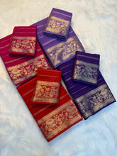 Load image into Gallery viewer, Graceful Function Wear Pure Viscose Jacquard Weaving Work Fancy Designer Saree