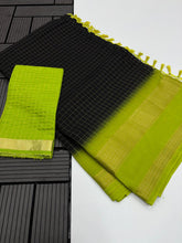 Load image into Gallery viewer, Charming Festive Wear Pure Soft Dola Chex Silk Jari Border Designer Saree With Blouse Piece