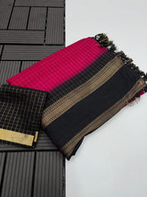 Load image into Gallery viewer, Effervescent Function Wear Pure Soft Dola Silk Chex Design Jacquard Border Fancy Designer Saree