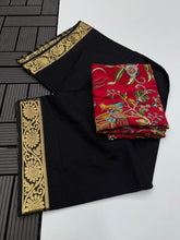 Load image into Gallery viewer, Whimsical Function Wear Pure Soft Viscouse Georgette Weaving Border Rich Pallu Fancy Designer Saree For Party