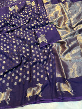 Load image into Gallery viewer, Admirable Festive Wear Viscose Dola With Crape Silk Jacquard Work n Rich Pallu Designer Saree For Ocassion