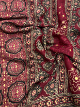 Load image into Gallery viewer, Evocative Function Wear Pure Viscouse Silk Ajrak Printed Rich Pallu n Fancy Designer Saree Blissful With Blouse