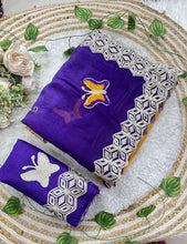 Load image into Gallery viewer, Mellifluous Function Wear Embroidery Flower Butties n Arco Cut Work Border Designer Saree With Unstitched Blouse