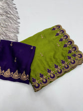 Load image into Gallery viewer, Elegant Party Wear Pure Soft Rangoli Silk Embroidery n Sequence Work Fancy Designer Saree With Blissful Blouse