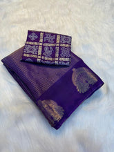 Load image into Gallery viewer, Adorable Festive Wear Pure Viscose Dola Silk Jacquard Work Satin Border Fancy Designer Saree With Blouse Piece