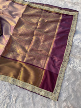 Load image into Gallery viewer, Charismatic Party Wear Banarasi Tissue Silk Jacquard n Mirror lace Work Fancy Designer Saree For Wedding