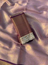 Load image into Gallery viewer, Charismatic Party Wear Banarasi Tissue Silk Jacquard n Mirror lace Work Fancy Designer Saree For Wedding