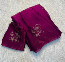 Load image into Gallery viewer, Adorable Party Wear Silk Beads Work Fancy Designer Saree With Blissful Blouse Piece