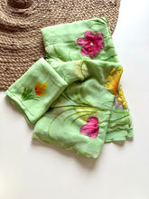 Load image into Gallery viewer, Graceful Party Wear Soft Pure Georgette Handwork Flower Design Fancy Designer Saree With Blouse Piece