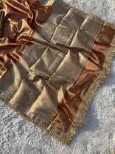 Load image into Gallery viewer, Glamorous Wedding Wear Banarasi Tissue Silk Jacquard n Heavy Lace Work Fancy Designer Saree