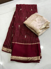 Load image into Gallery viewer, Regal Wedding Wear Viscose Georgette Sequence Work Fancy Designer Saree With Blissful Blouse Piece
