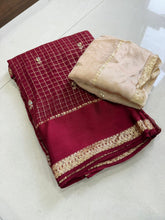 Load image into Gallery viewer, Regal Wedding Wear Viscose Georgette Sequence Work Fancy Designer Saree With Blissful Blouse Piece