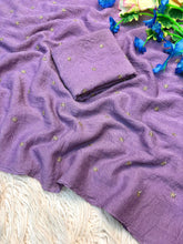 Load image into Gallery viewer, Glossy Festive Wear Crush Silk Butti n Handwork Fancy Designer Saree With Blouse Piece