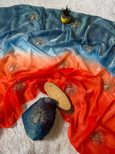 Load image into Gallery viewer, Imaginative Function Wear Pure Soft Silk Beads Sequence n Zari Work Designer Saree With Blouse Piece