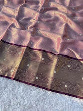 Load image into Gallery viewer, Incredible Wedding Wear Banarasi Soft Silk Handstone Work Stunning Pallu n Jacquard Border Saree With Blouse Piece