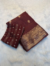Load image into Gallery viewer, Opulent Festive Wear Viscose Jacquard Weaving Work Fancy Designer Saree With Blouse Piece
