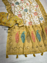 Load image into Gallery viewer, Blossom Festive Wear Cotton Thread n Mirror Work Fancy Designer Saree With Unstitched Blouse