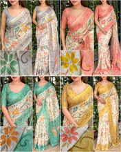 Load image into Gallery viewer, Blossom Festive Wear Cotton Thread n Mirror Work Fancy Designer Saree With Unstitched Blouse