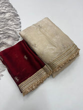 Load image into Gallery viewer, Luxury Wedding Wear Silk Embroidery n Sequence Work Fancy Designer Saree For Women