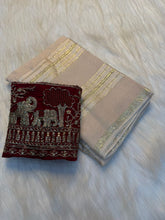 Load image into Gallery viewer, Glorious Festive Wear Pure Viscose Georgette Beads Sequence Work Blouse With Saree