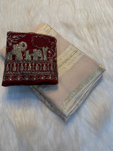 Load image into Gallery viewer, Glorious Festive Wear Pure Viscose Georgette Beads Sequence Work Blouse With Saree